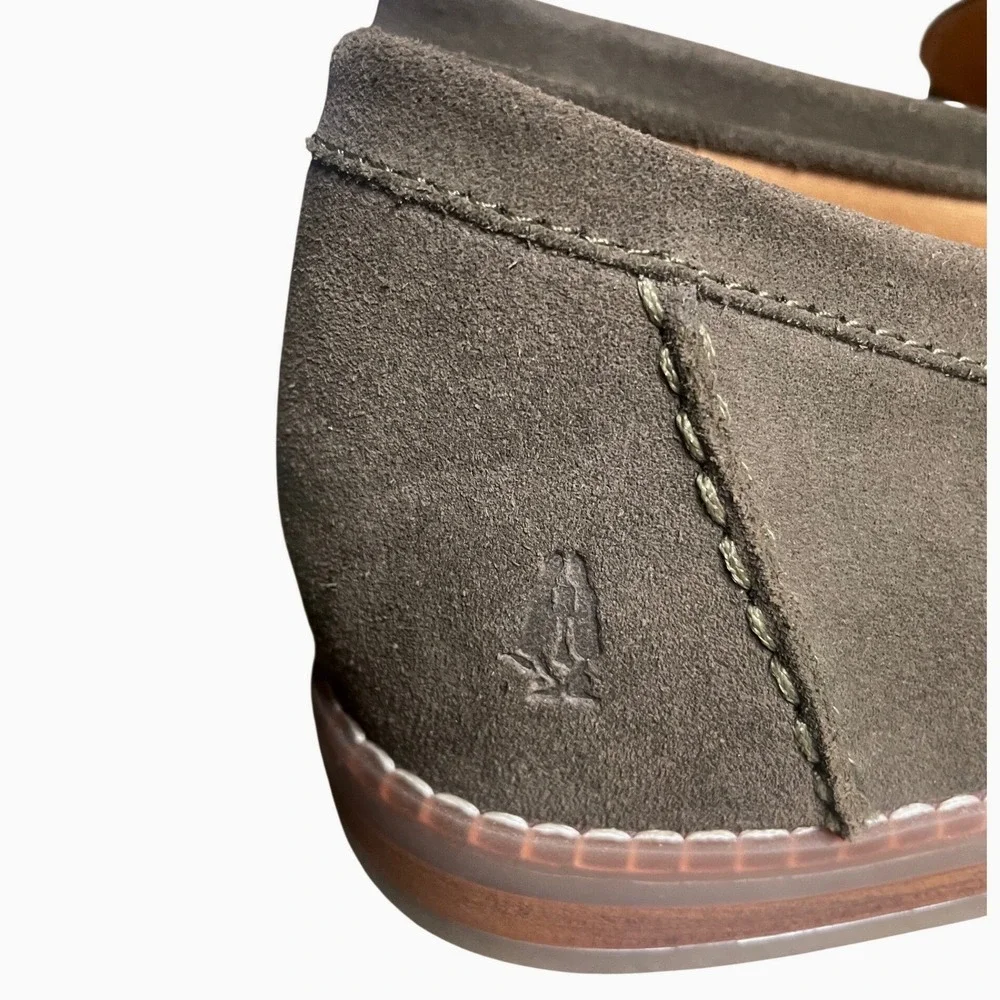 Hush Puppies Wren Olive Suede Penny Loafers Women's 12